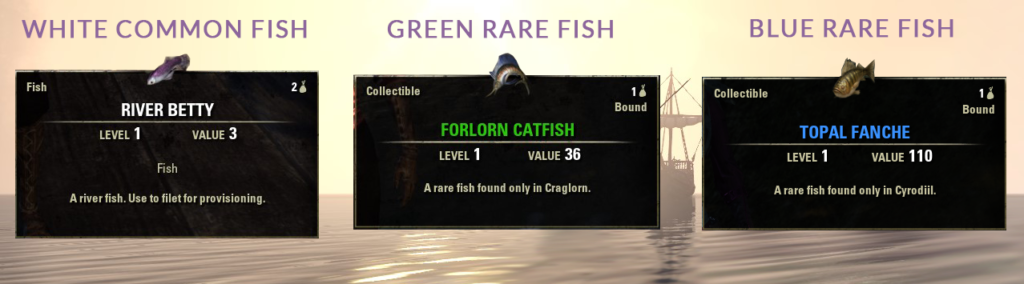 ESO Fishing fish types
