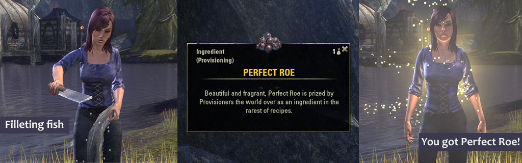 ESO fishing Perfect roe