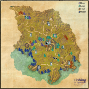 Elder Scrolls Online ESO fishing map of Grahtwood