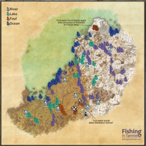 Elder Scrolls Online Wrothgar Orsinium ESO Fishing Map